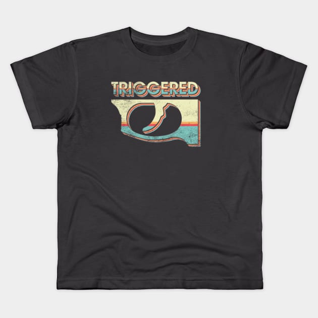 Triggered! Kids T-Shirt by Shapetrix